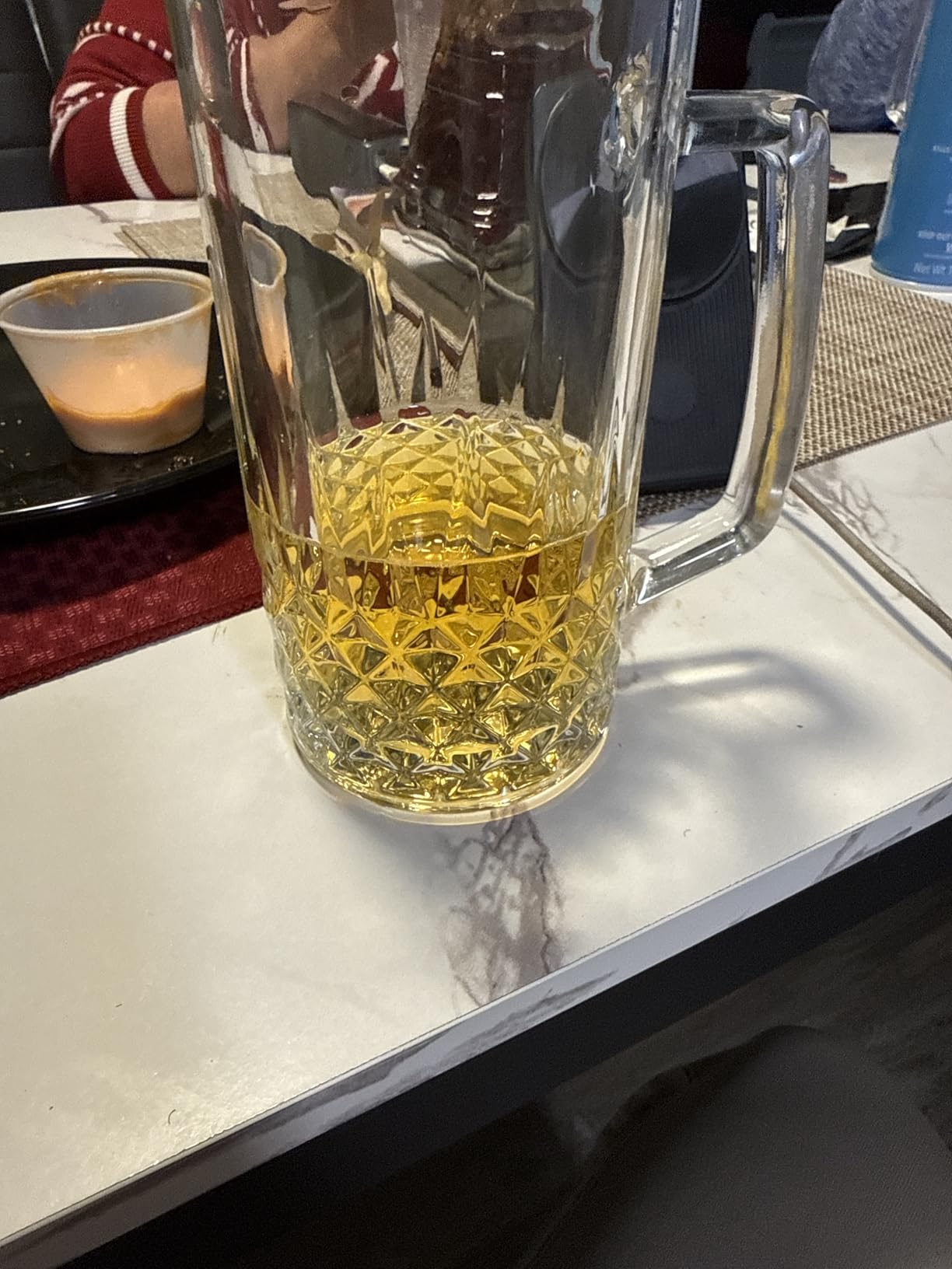 Beer Mugs For Freezer, 20 oz Large Heavy Glass Mugs with Handles Set of 4, Clear Large Beer Steins for Tea, Coffee, Lead-Free Glasses Oktoberfest Style, Best Gifts for Dad Husband or Friend customer photo 1