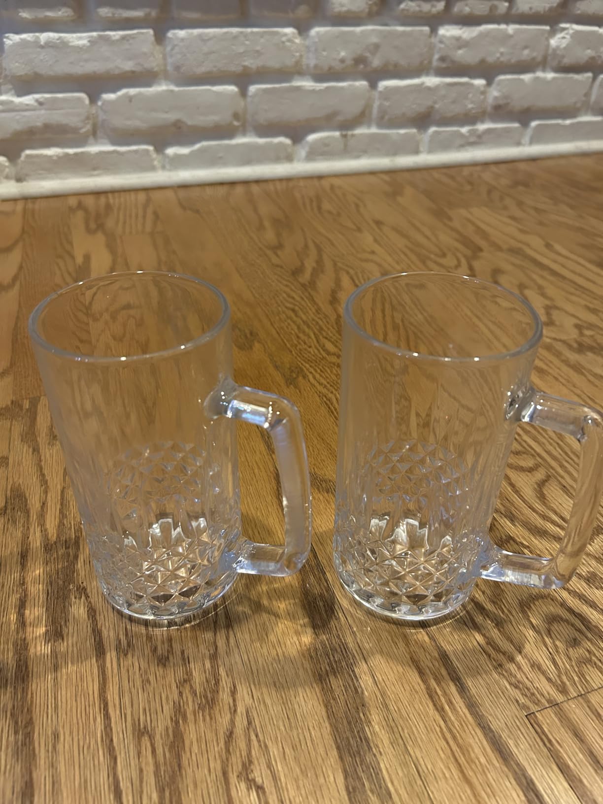 Beer Mugs For Freezer, 20 oz Large Heavy Glass Mugs with Handles Set of 4, Clear Large Beer Steins for Tea, Coffee, Lead-Free Glasses Oktoberfest Style, Best Gifts for Dad Husband or Friend customer photo 2