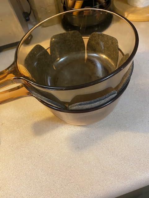 Pot and Pan Protectors for Stacking, 6 Pack in 3 Sizes, Thick Felt Pan Separators, Non-Slip Pot Stacking Protectors, Scratch-Resistant Cookware Dividers Pads customer photo 2