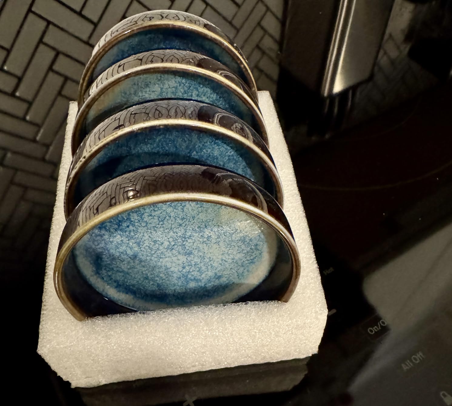 Dipping Bowls Set of 4, 2462°F High-Fired Ceramic Small Bowls for Dips, Olive Oil & Sauce, Elevates Table Setting, White customer photo 2