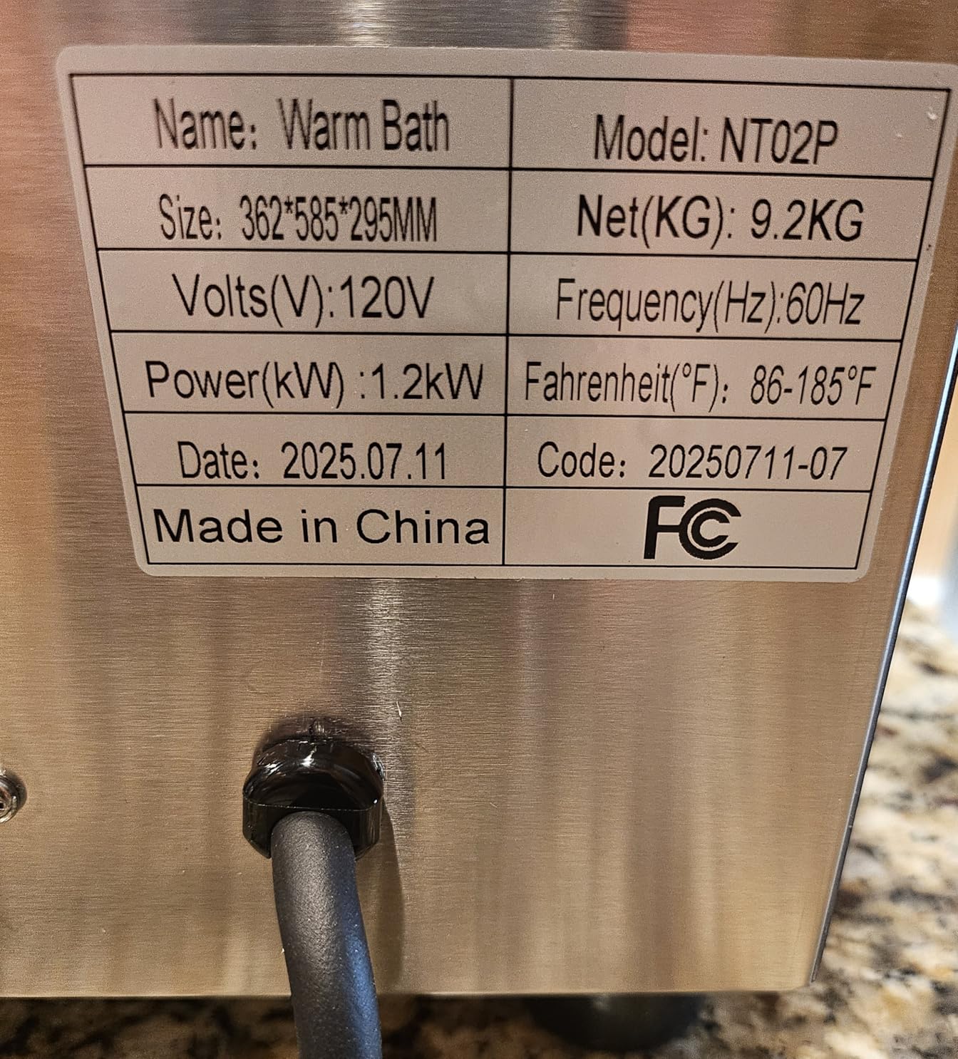 20qt 2-in-1 Electric Soup Warmer and Steam Table Food Warmer, 1200W Stainless Steel Bain Marie Pot, 86~185°F Adjustable Temp customer photo 2