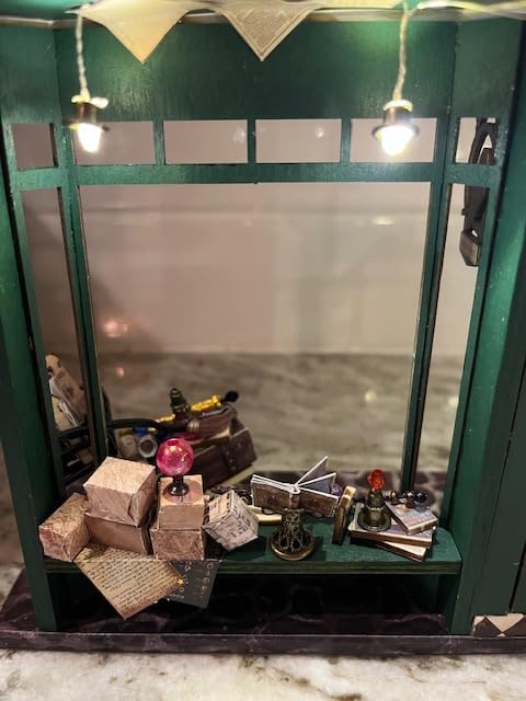 Spilay DIY Miniature Dollhouse Kit, Corner Tavern Dollhouse with LED Light, Mini House Building Kit Book Nook for Adult, Creative Bookshelf Decoration & Unique Gift customer photo 1