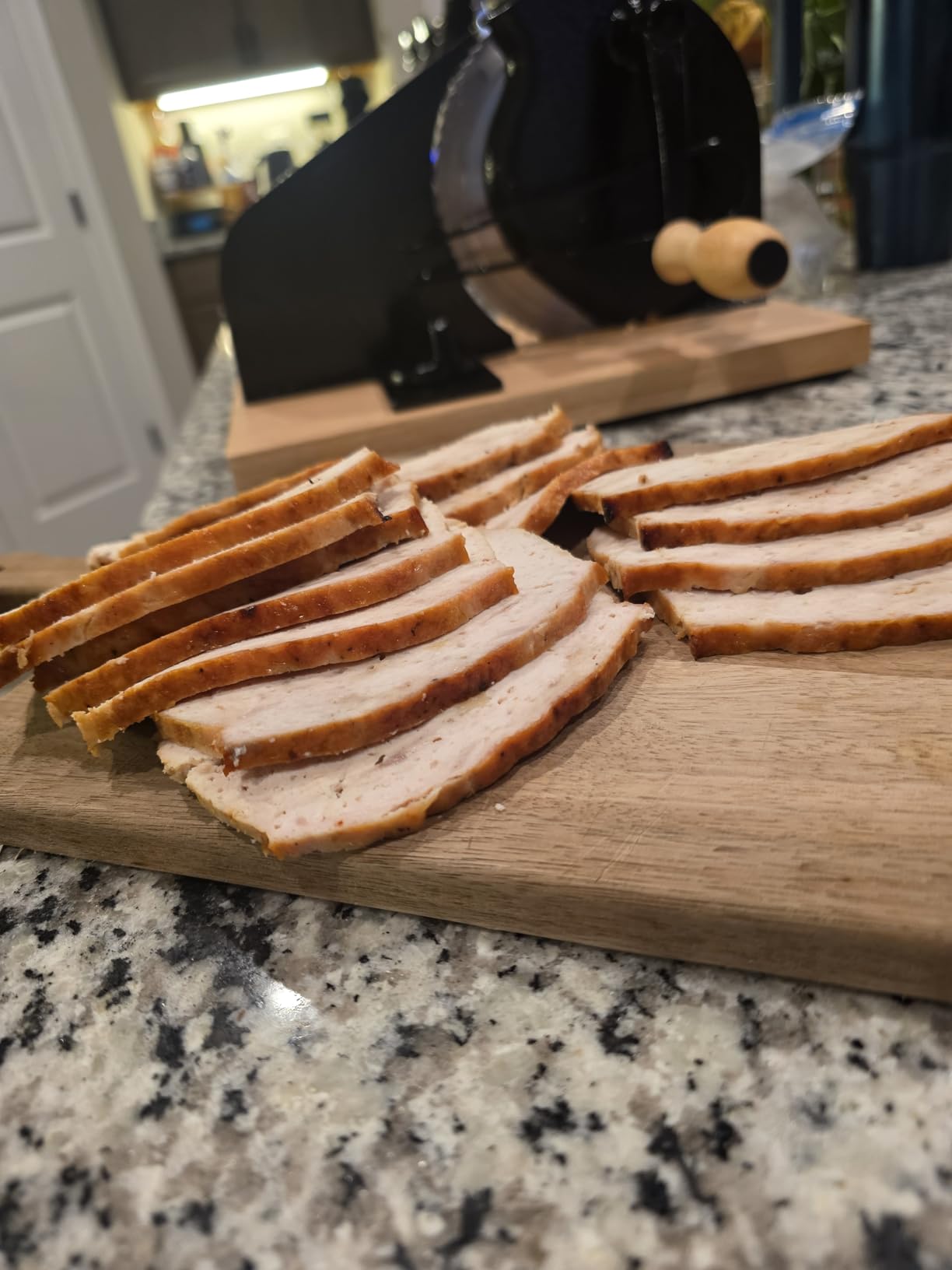 Upgraded Manual Bread Slicer for Homemade Sourdough Bread Adjustable Thickness& Evenly Slicing, Metal Guide, Hand Crank Bread Slicer with Scale Line & Suction Base,Sharp Stainless Steel Blade customer photo 2