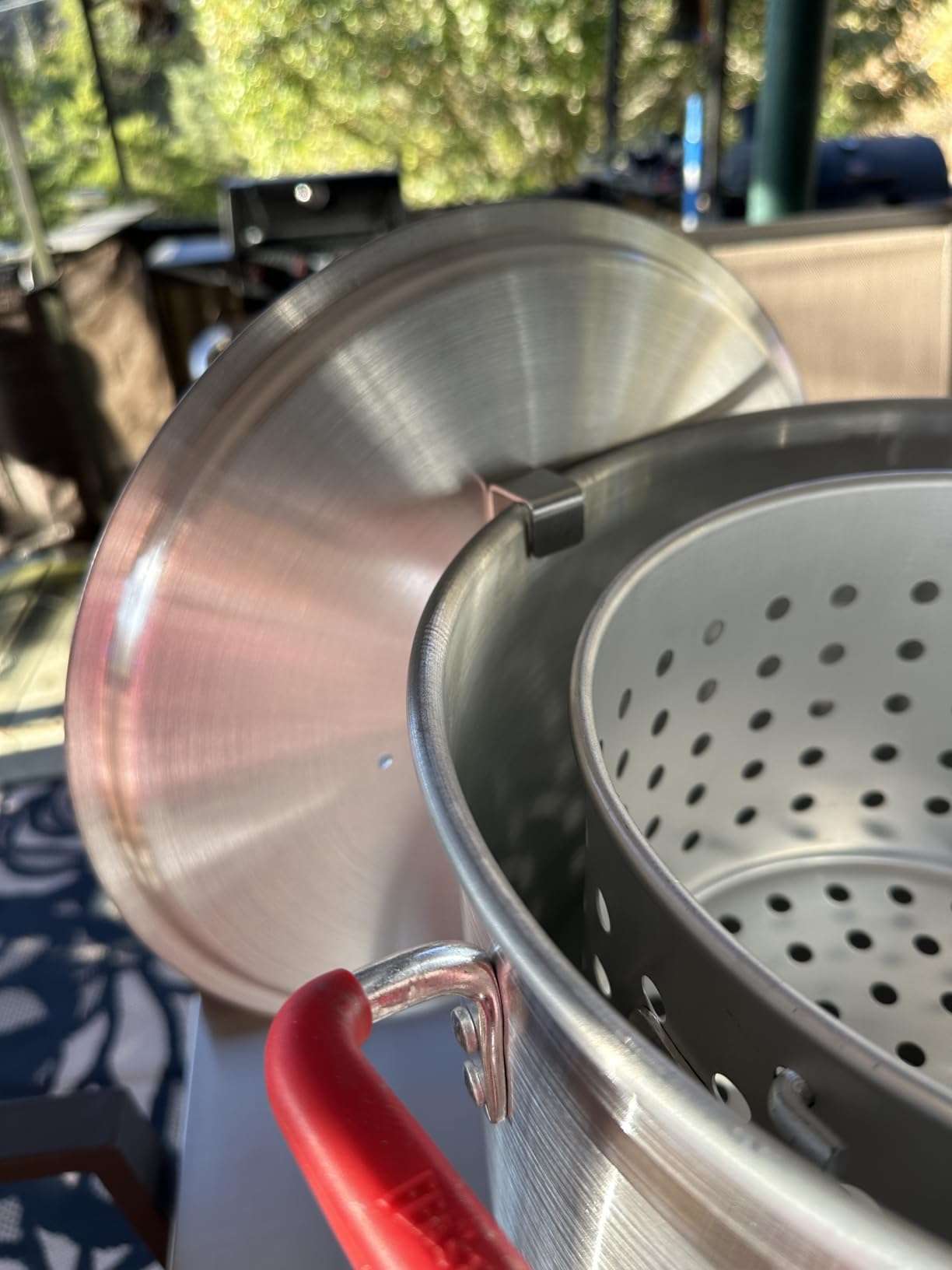 30 QT Turkey Fryer & Crawfish Boiler 2-in-1 Kit, Outdoor Aluminum Pot with Basket & Burner, Perfect for Crawfish, Crab, Shrimp and Lobster Boiling customer photo 2