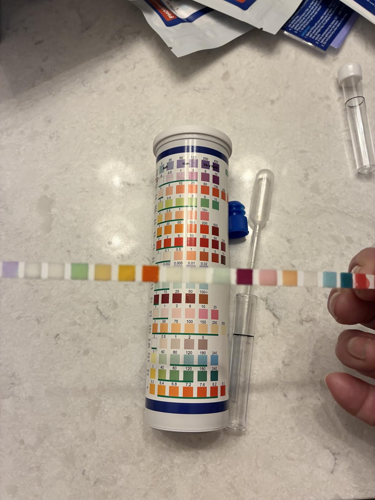 23-in-1 Home Drinking Water Testing Kit - 155 Strips, Tap and Well Water Test Kit for Hardness, Lead, Iron, Copper, Chlorine, Fluoride customer photo 1