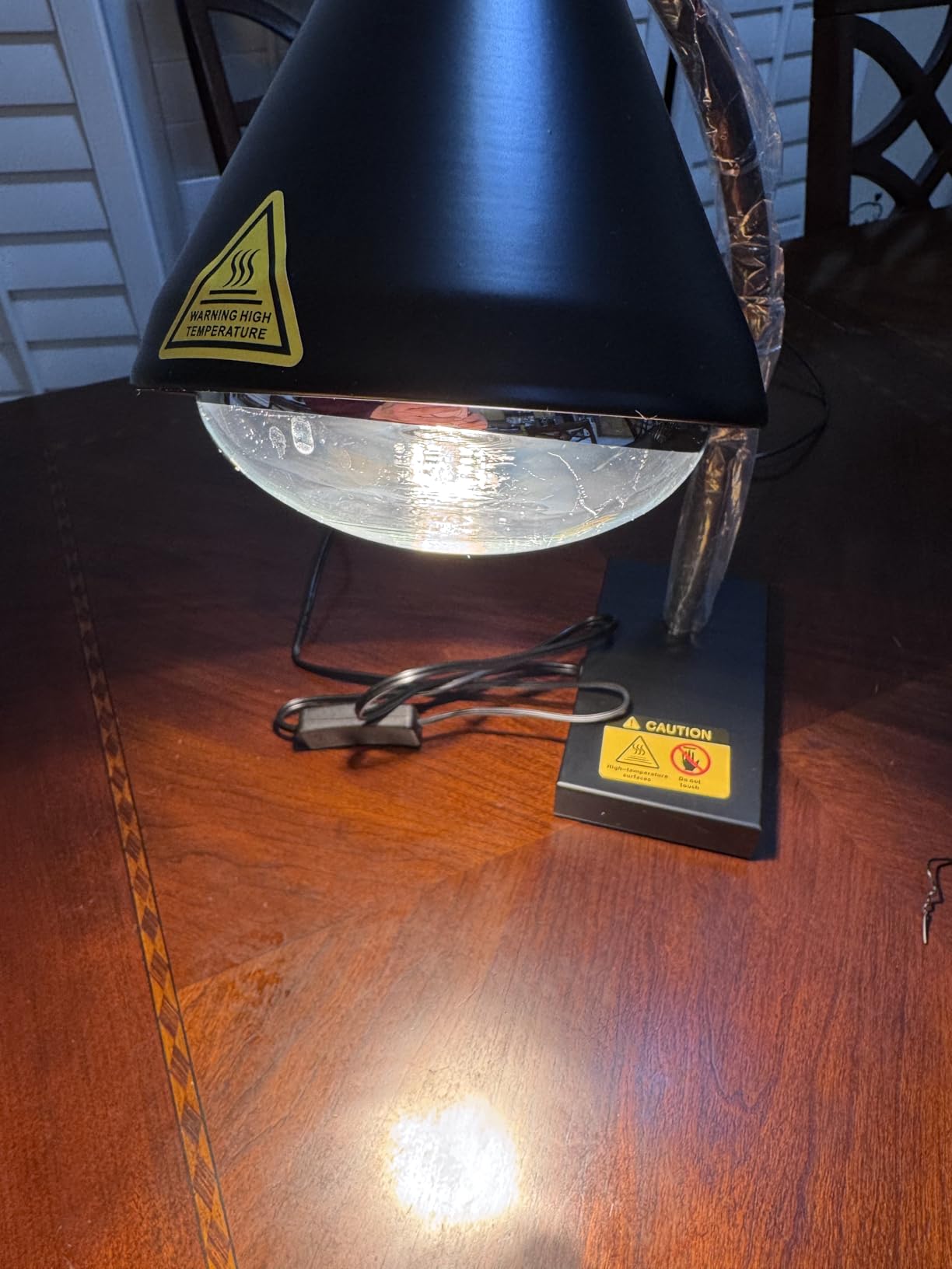 Food Heat Lamp [Fast & Uniform Heating] [Compact Design] Commercial Food Warmer Light, 250W Heat Lamp for Food, Warming Lamp for Parties, Buffet, Restaurant, Kitchen, Home Use (Black) customer photo 1