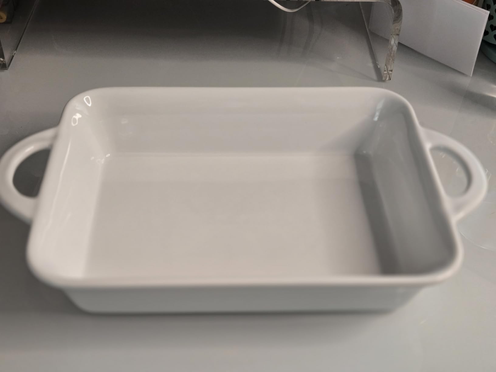 Gibson Home Gracious Dining 2.6-Qt White Stoneware Covered Baking Dish w/Multi-Purpose Lid - 12.7