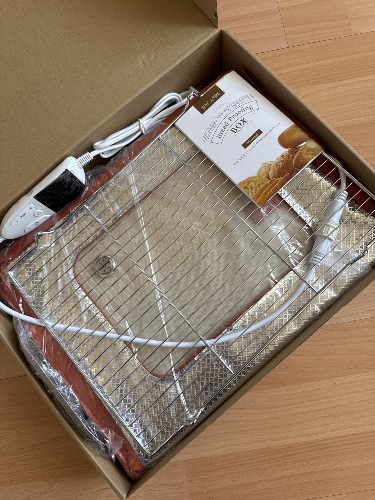 Foldable Bread Proofing Box, JOCXSPI 4-Sided Heating Dough Proofer customer photo 1