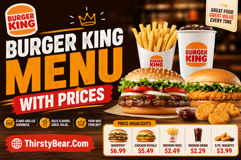 Burger King Menu With Prices