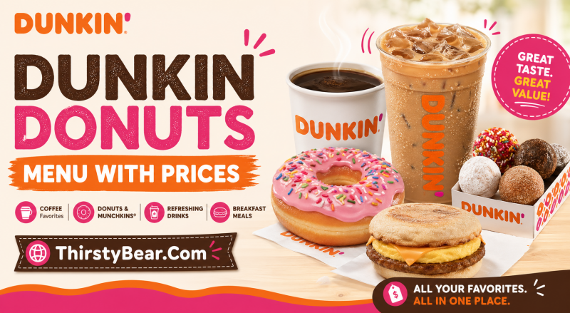 Dunkin Donuts Menu With Prices