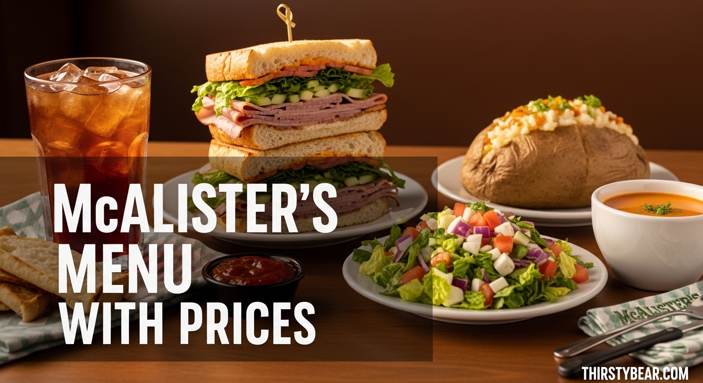 McAlister's Menu With Prices