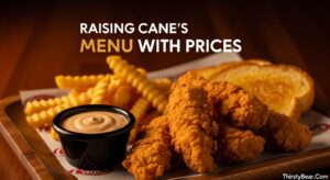 Raising Cane's Menu With Prices