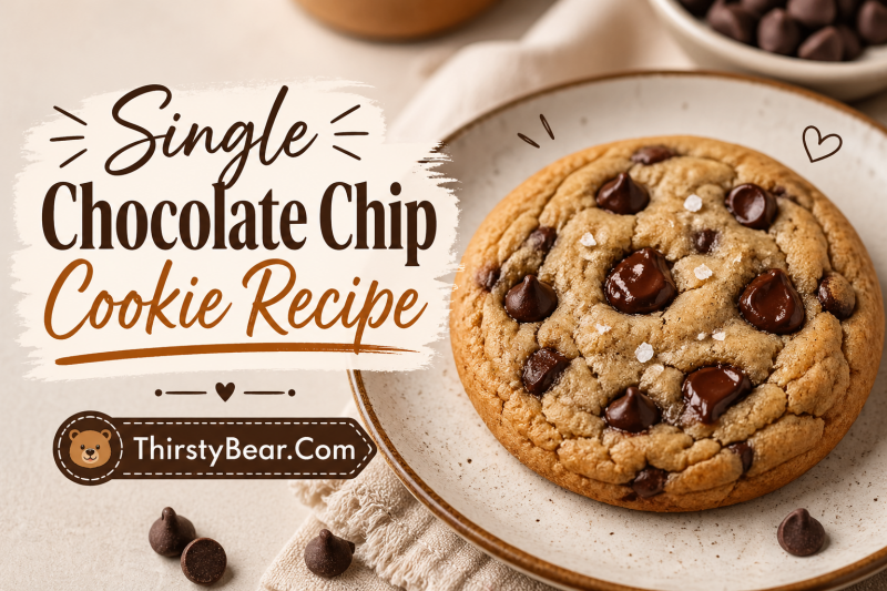 Single Chocolate Chip Cookie Recipe