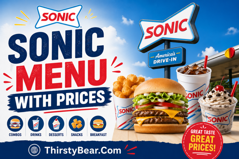 Sonic Menu With Prices