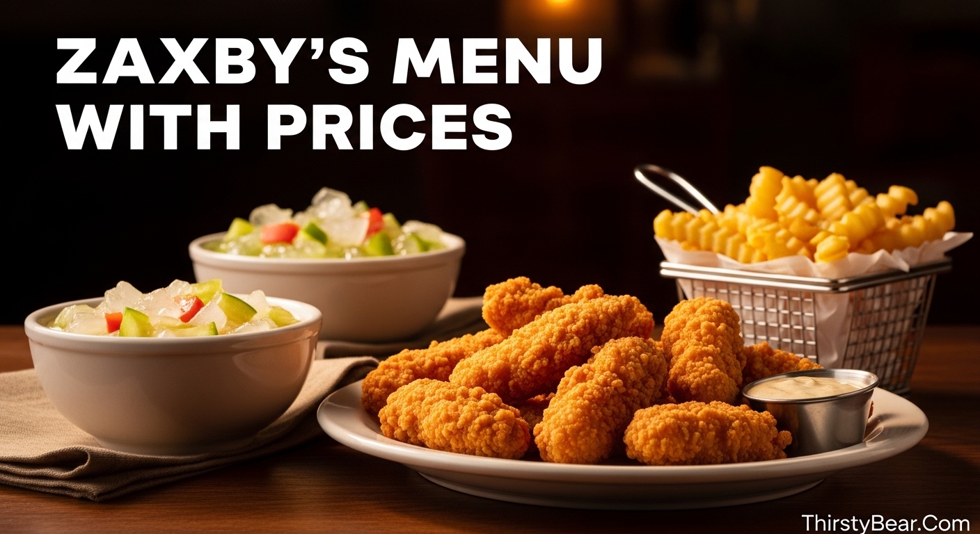 Zaxby's Menu With Current Prices
