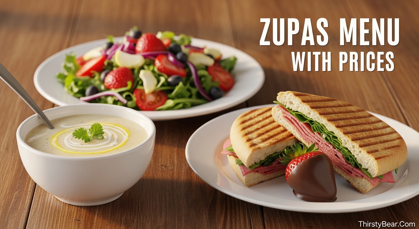 Zupas Menu With Prices