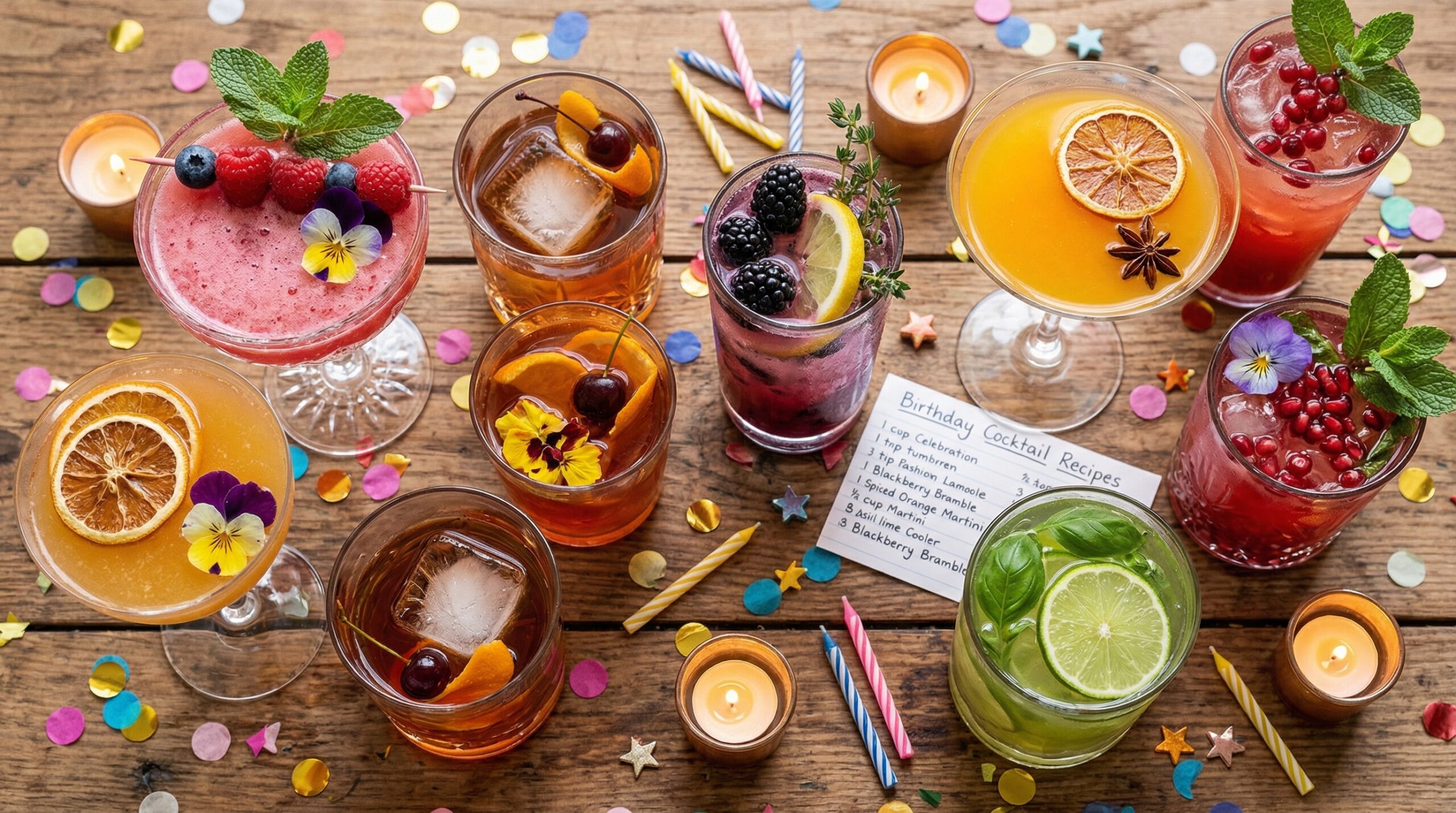Birthday Cocktail Recipes