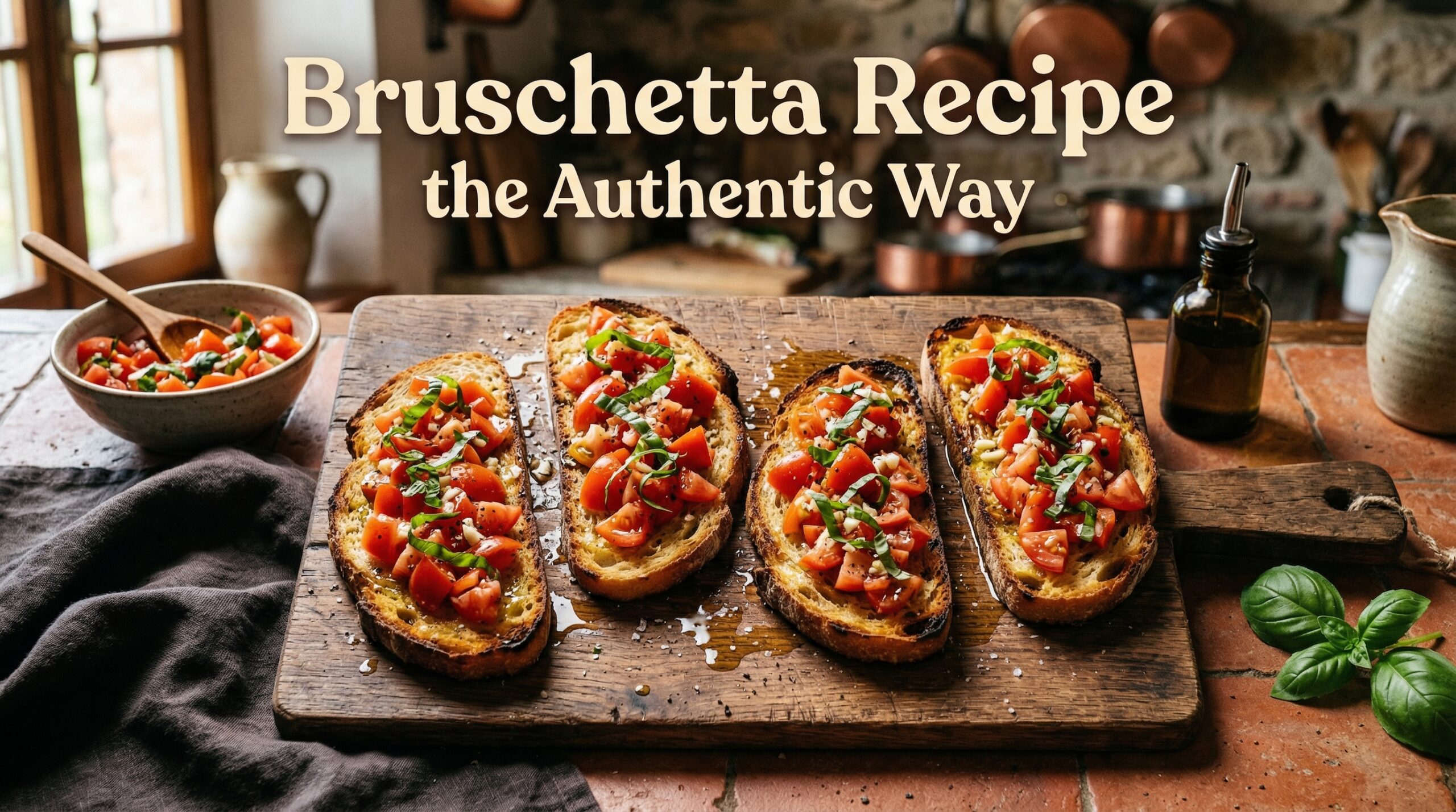 Bruschetta Recipe the Authentic Way