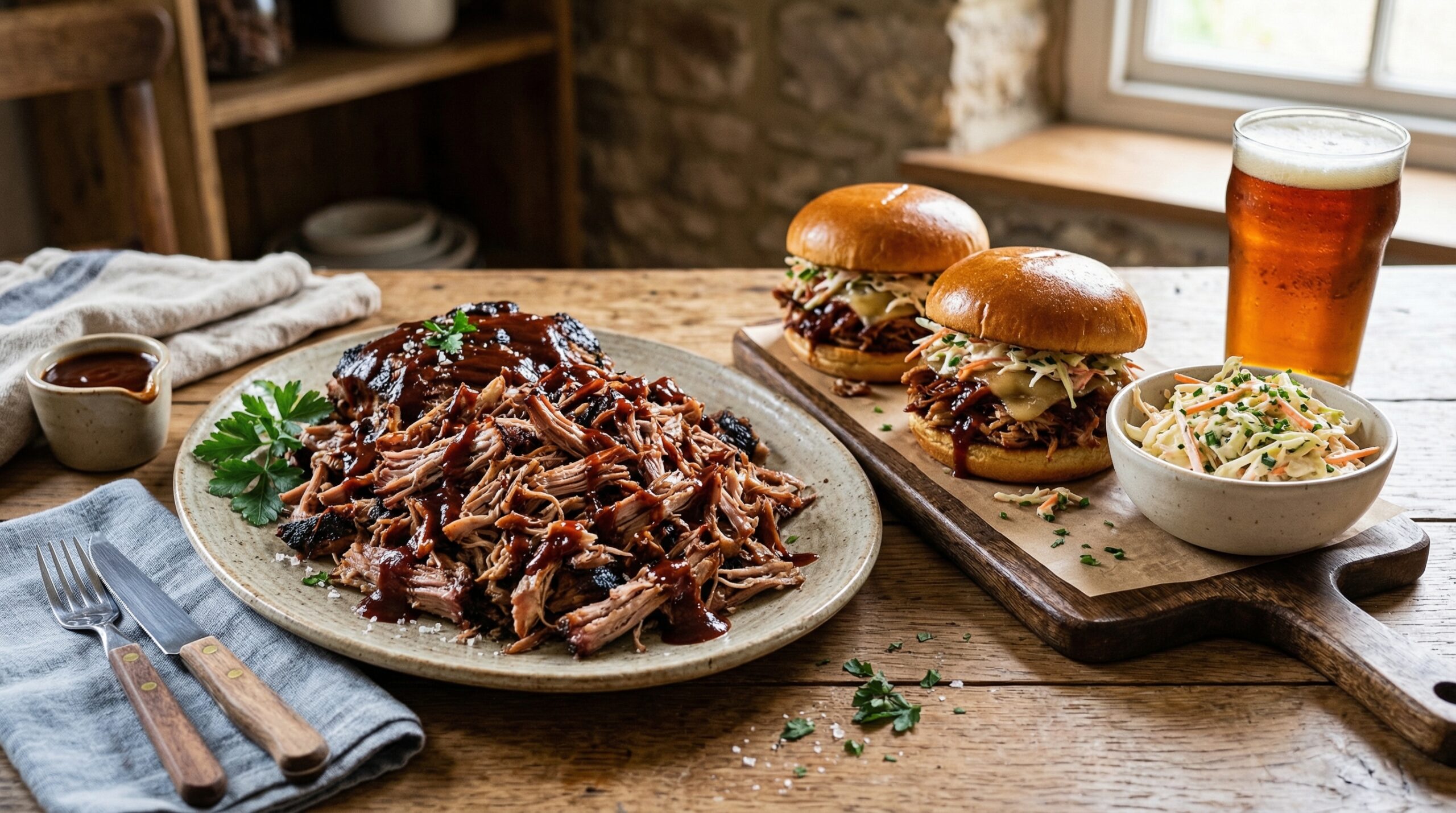 Pulled Pork Recipe Slow Cooker and Smoker Versions