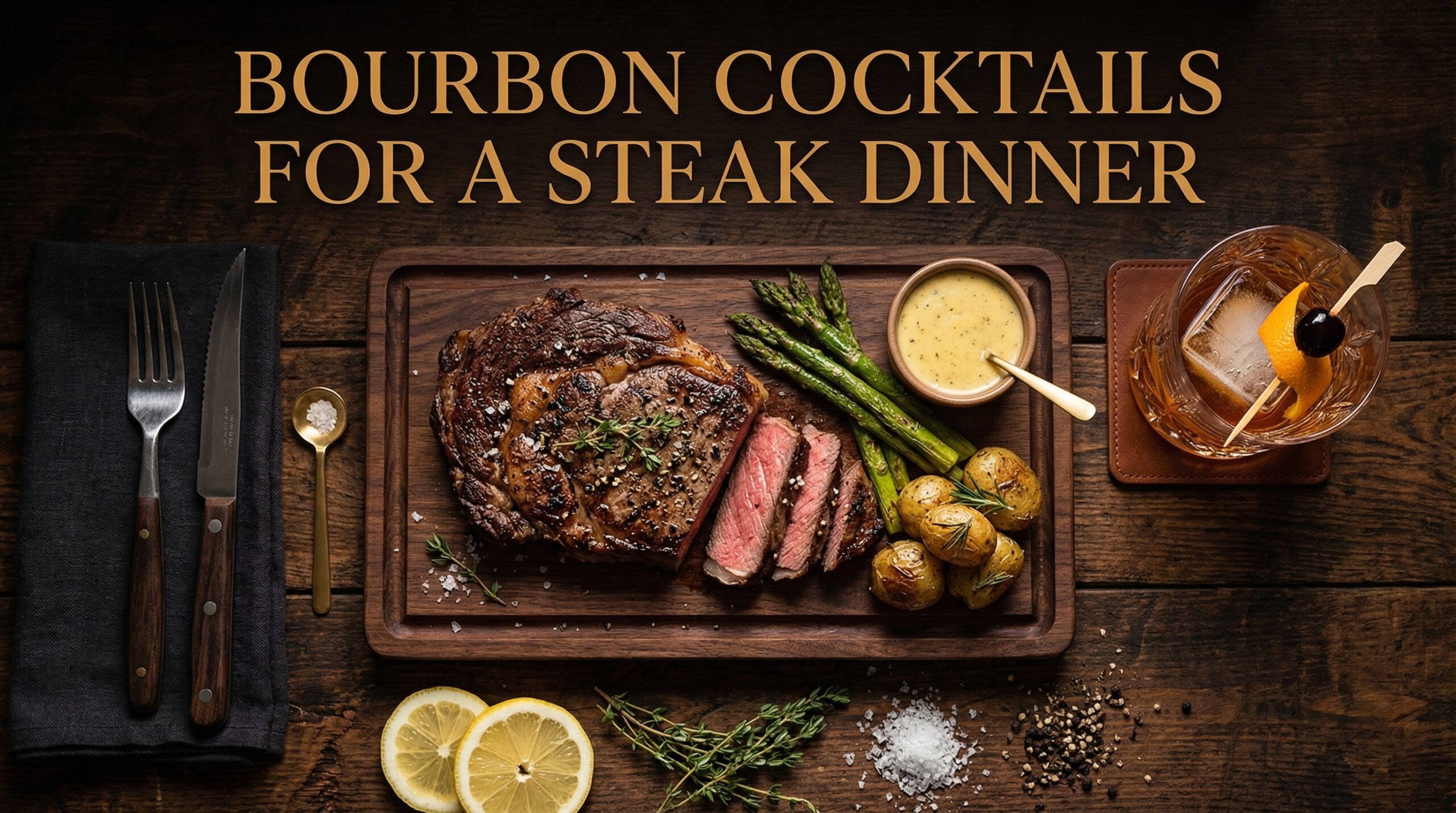 Bourbon Cocktails for a Steak Dinner