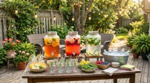 Summer BBQ Drink Station Ideas