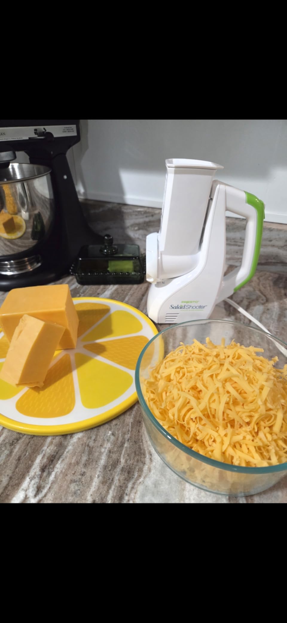 Presto Salad Shooter Electric Slicer/Shredder, White customer photo 1
