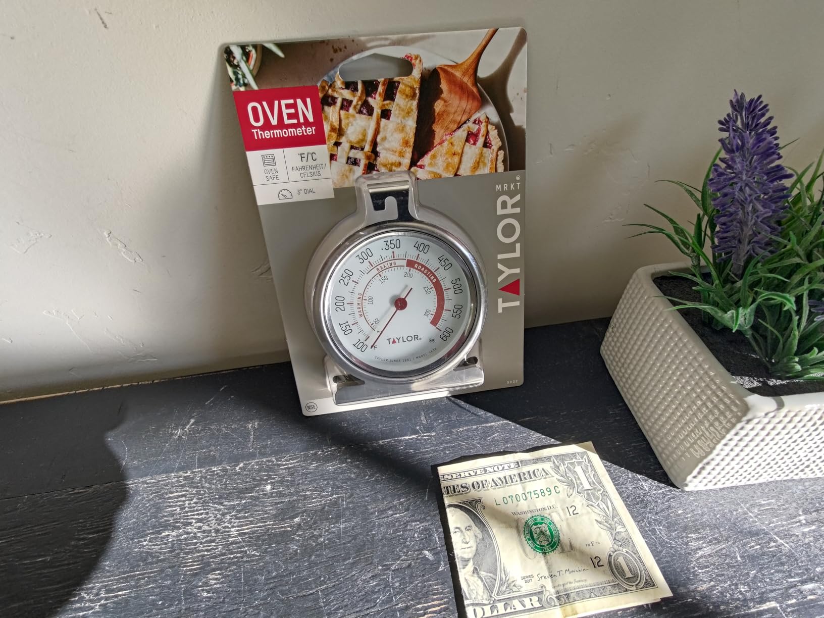 Taylor Precision Products Large Dial Thermometer, Silver customer photo 1