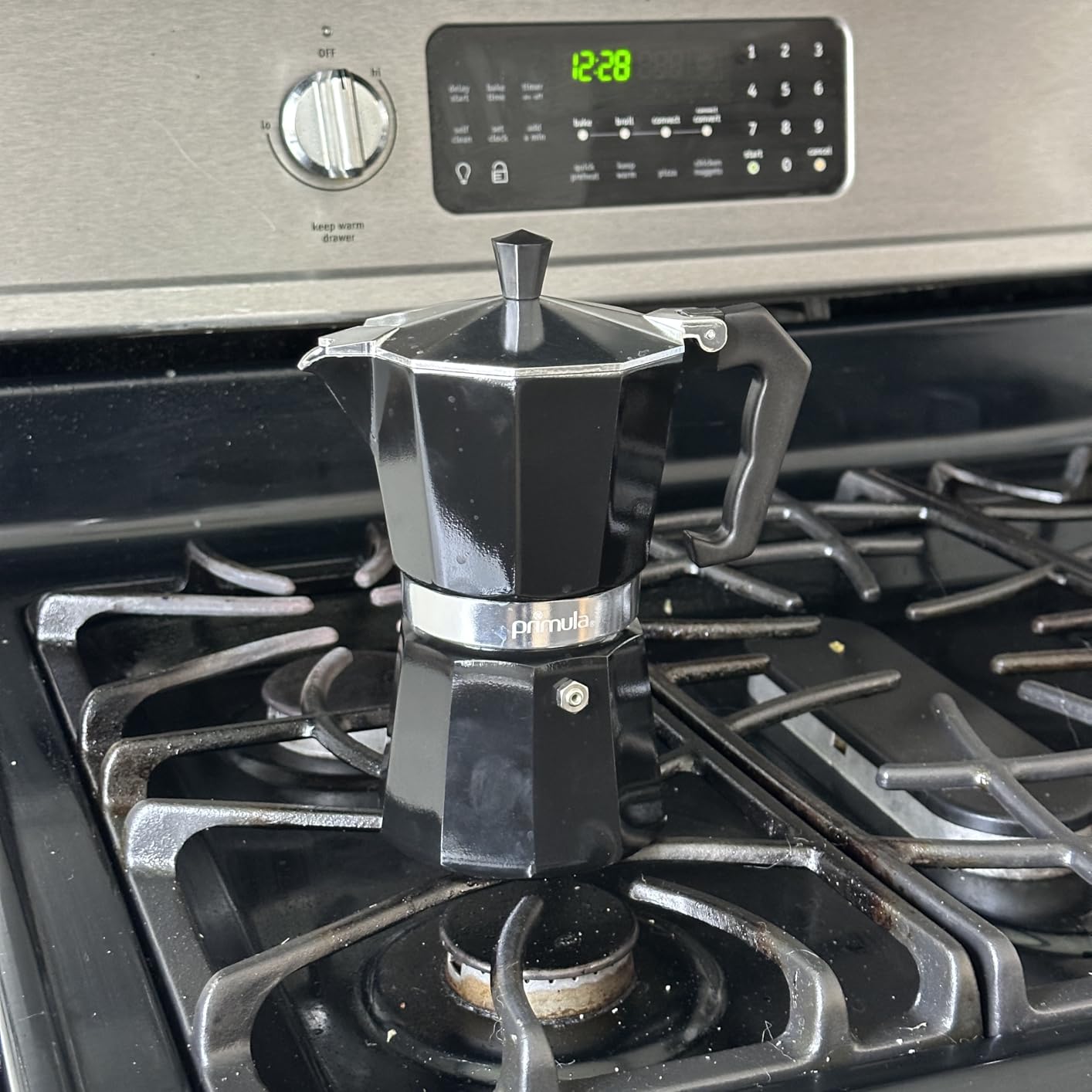 Primula Classic Stovetop Espresso and Coffee Maker, Moka Pot for Italian and Cuban Café Brewing, Greca Coffee Maker, Cafeteras, 6 Espresso Cups, Silver customer photo 2