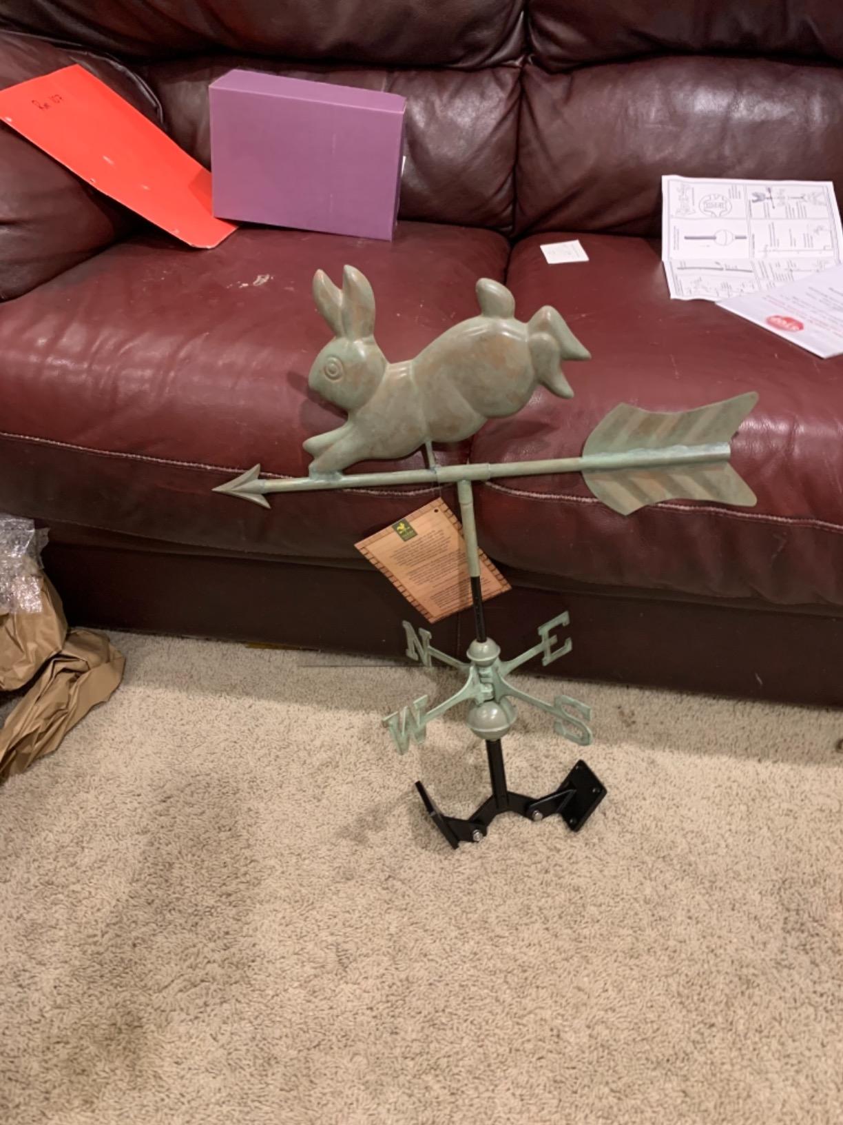 Good Directions 809V1R Rabbit Roof Mount, Blue Verde Copper Weathervane customer photo 1