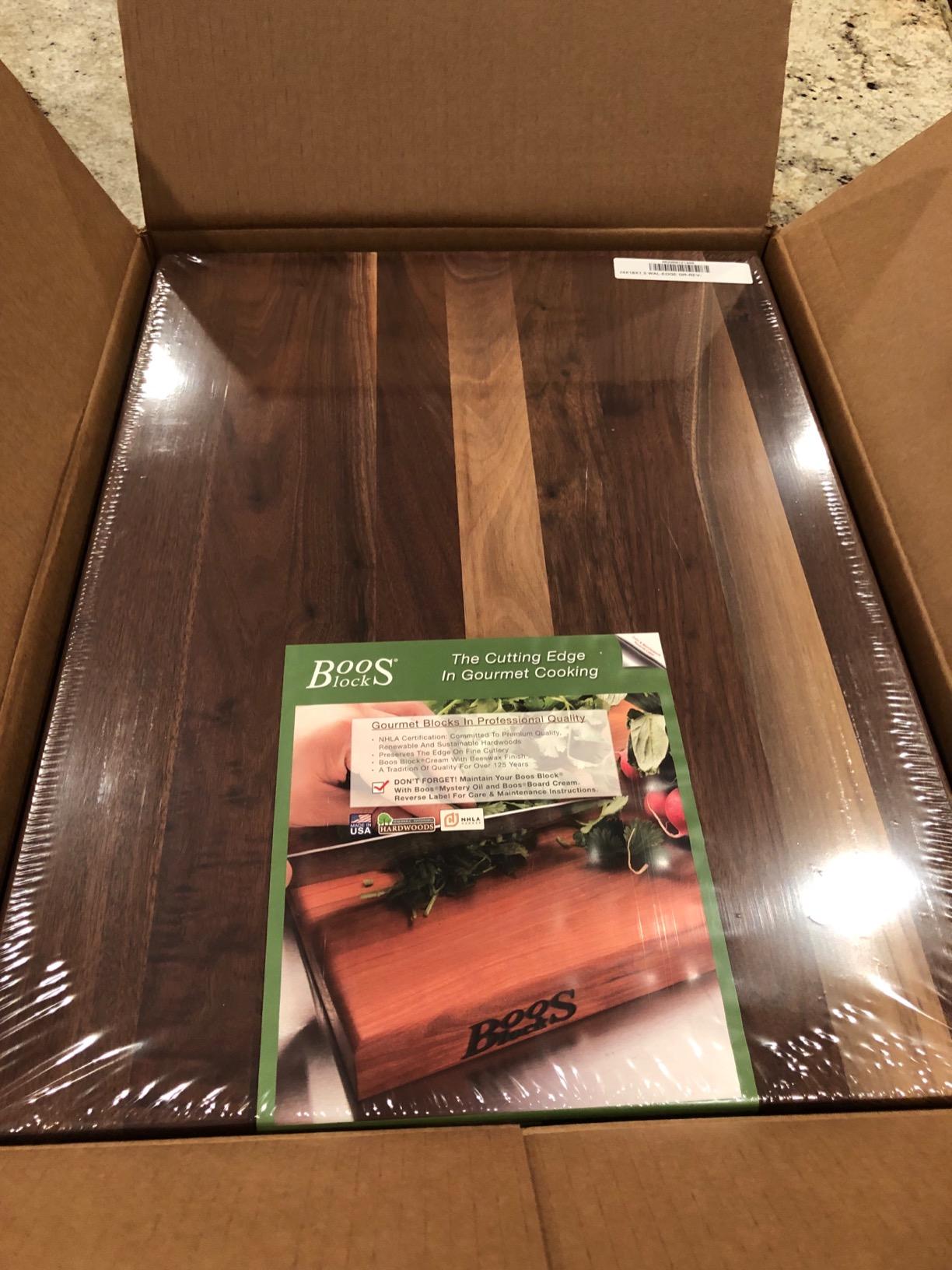 John Boos R-Board Series Rectangular Wooden Walnut Cutting Board 18