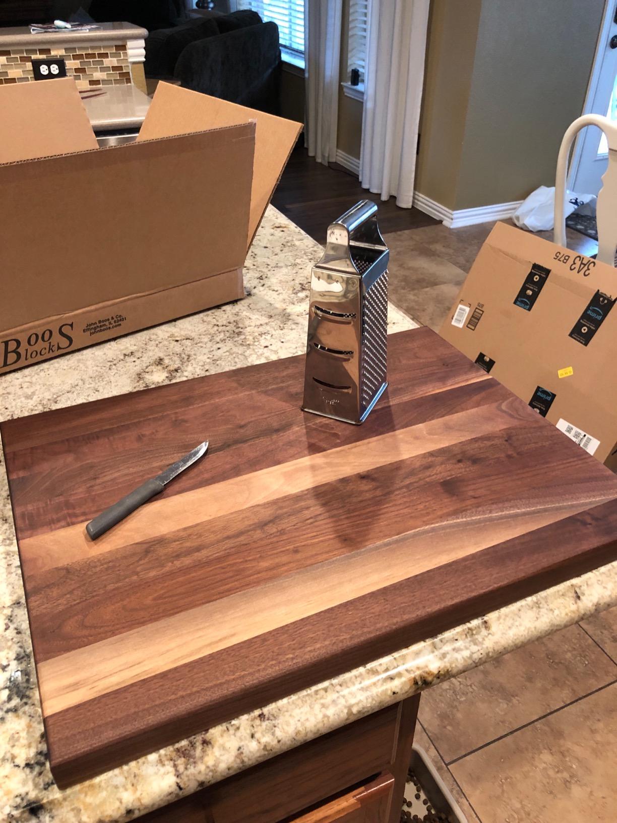 John Boos R-Board Series Rectangular Wooden Walnut Cutting Board 18