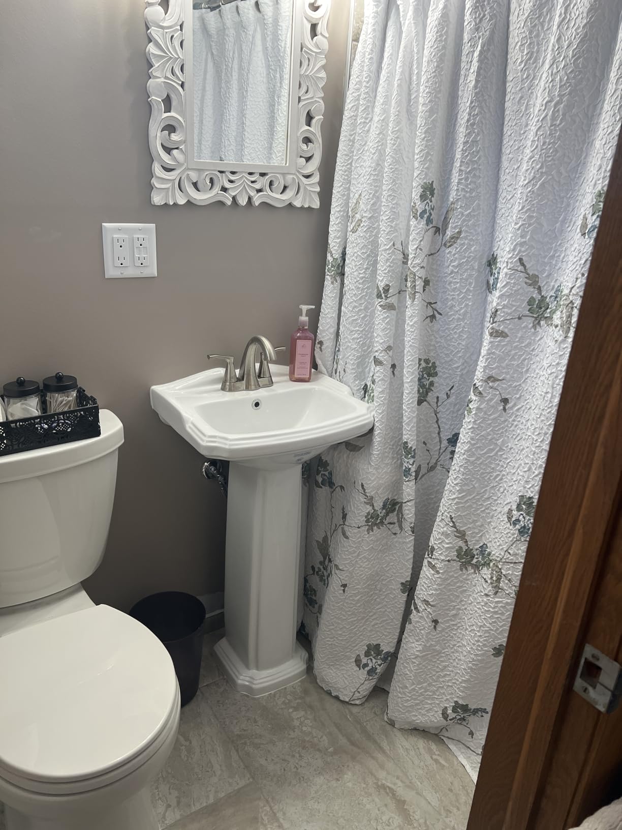 RENOVATORS Supply Manufacturing Ondine 16 in. W x 5 in. D Small Pedestal Combo Bathroom Sink in White with Overflow 11863 customer photo 1