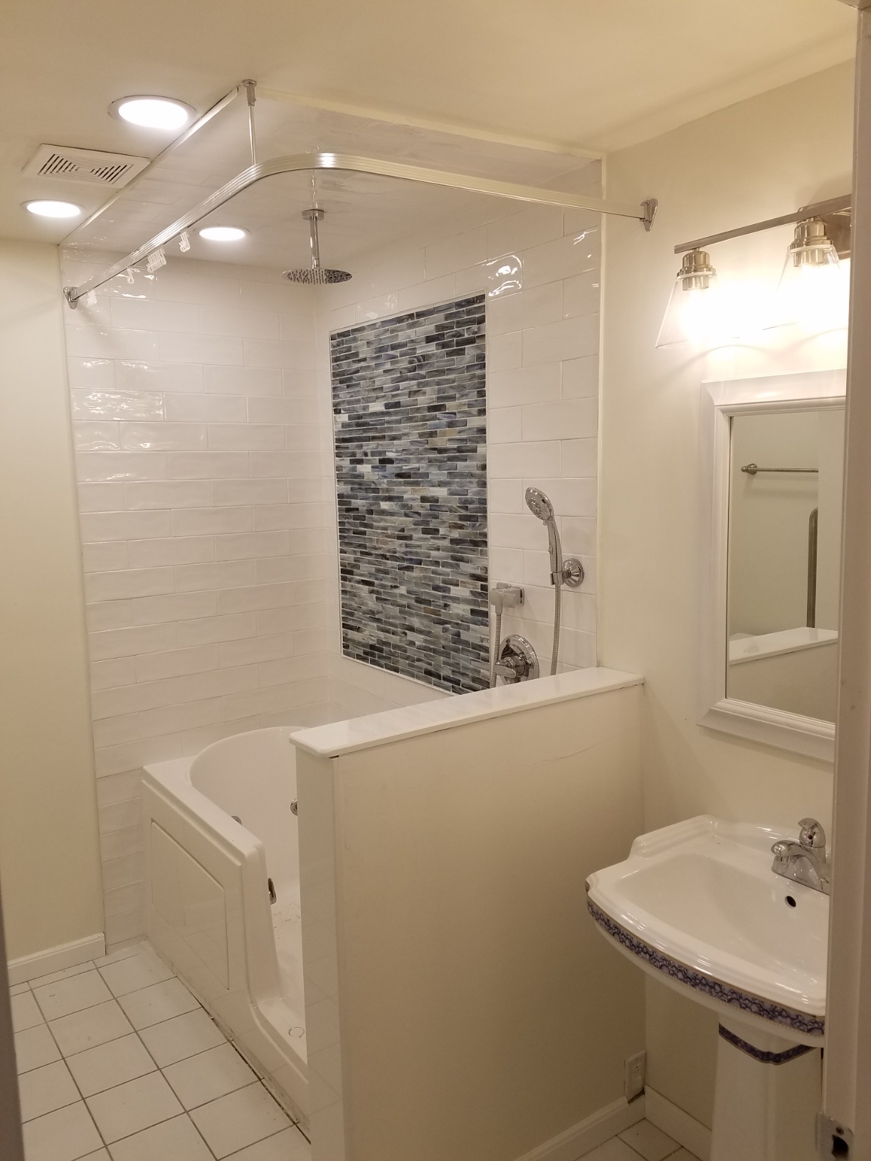 RENOVATORS Supply Manufacturing Ondine 16 in. W x 5 in. D Small Pedestal Combo Bathroom Sink in White with Overflow 11863 customer photo 2