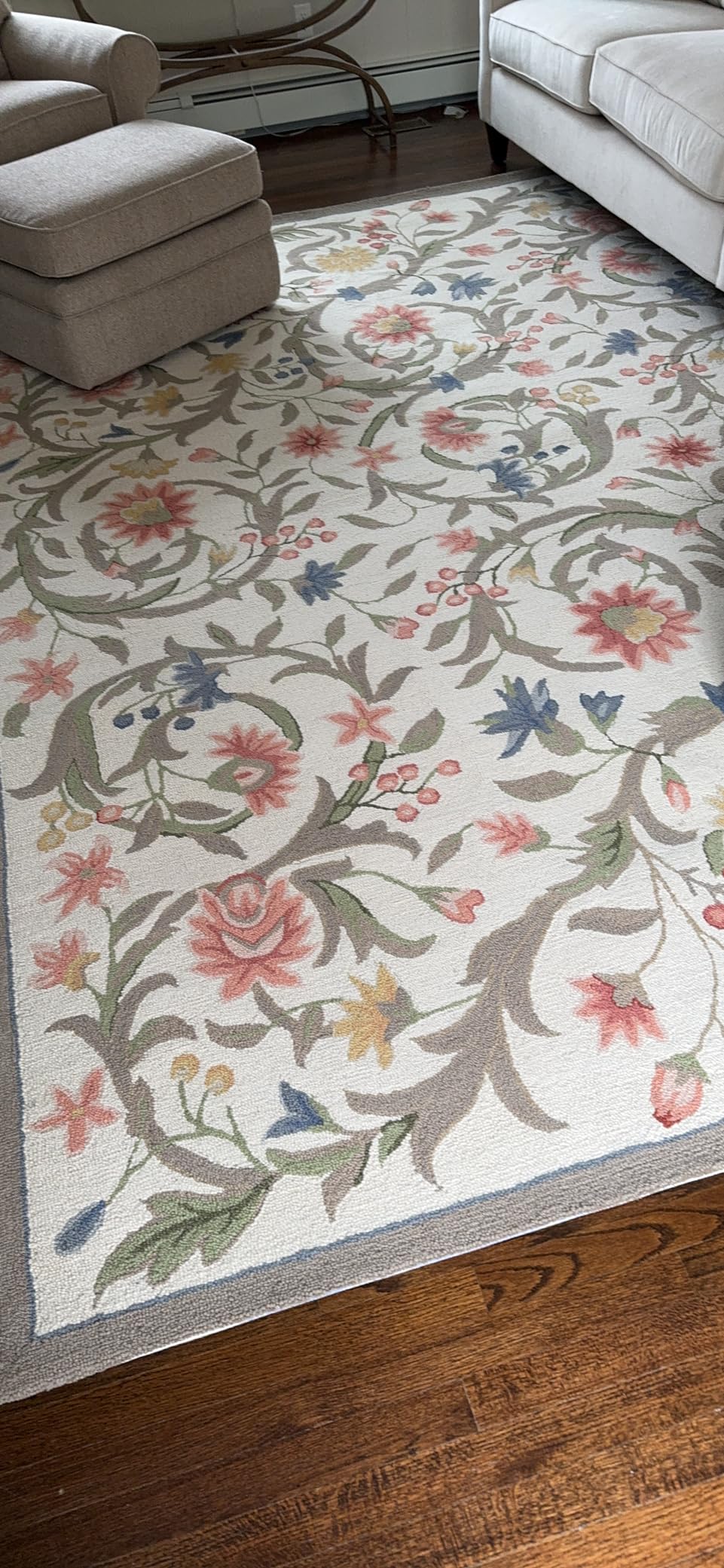 SAFAVIEH Chelsea Collection Area Rug - 9' x 12', Ivory, Hand-Hooked French Country Wool customer photo 1