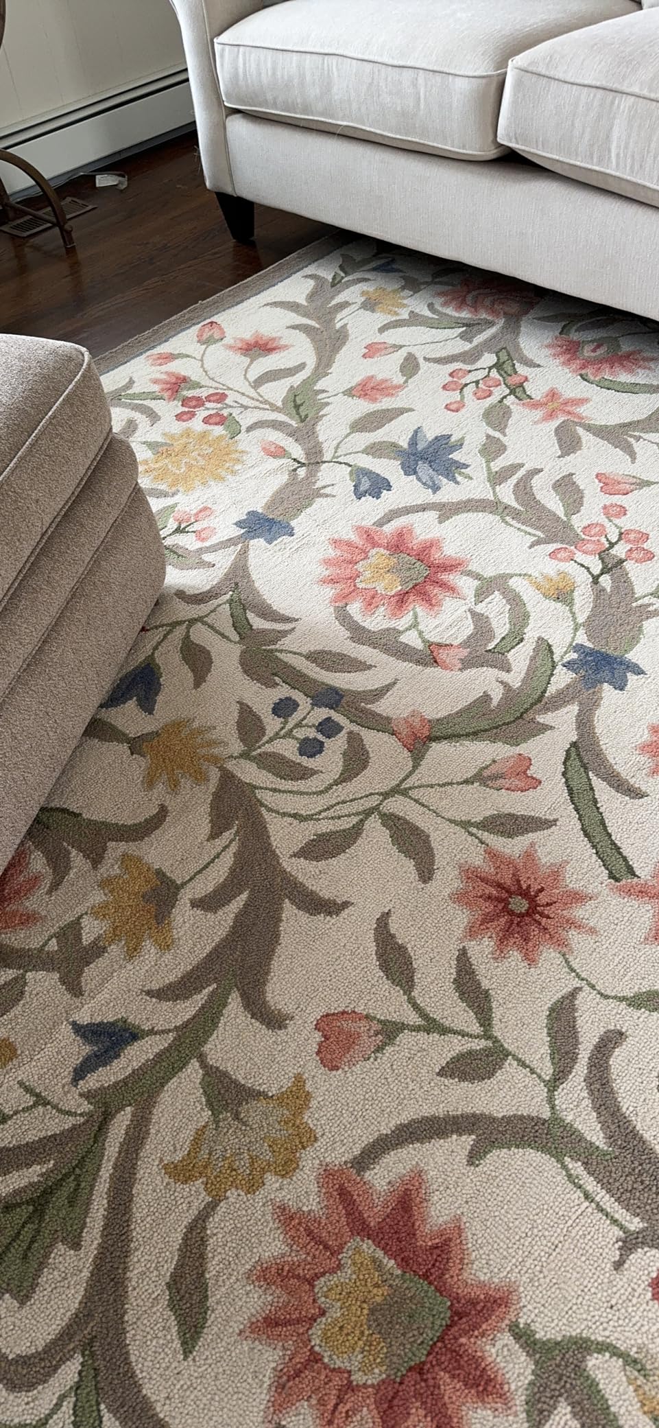 SAFAVIEH Chelsea Collection Area Rug - 9' x 12', Ivory, Hand-Hooked French Country Wool customer photo 2