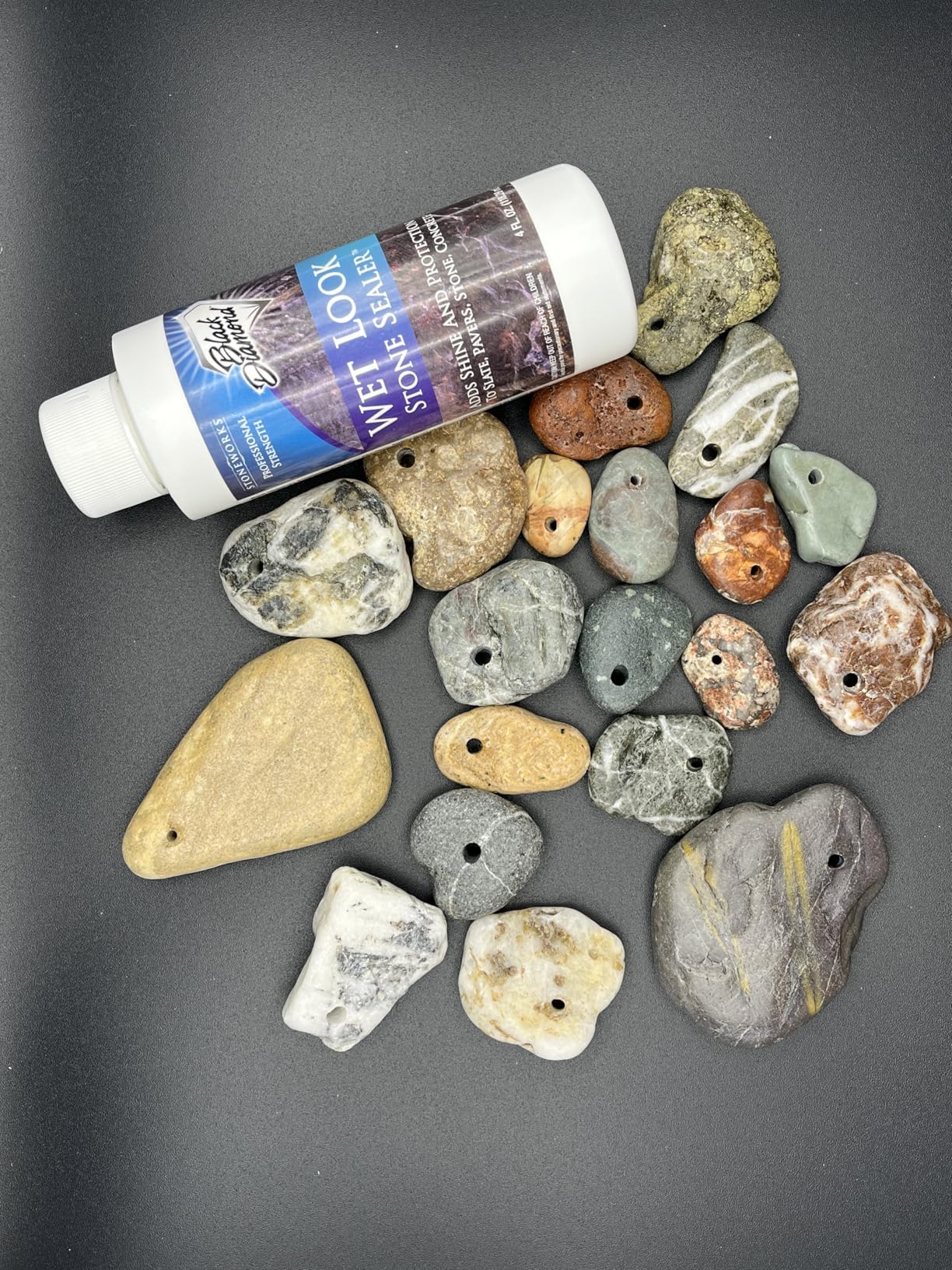 Wet Look Natural Stone Sealer. Durable, Long-Lasting Gloss Protection. Interior and Exterior Pavers, Slate, Sandstone, Travertine, Flagstone, Driveways, Garage Floors, etc. customer photo 1