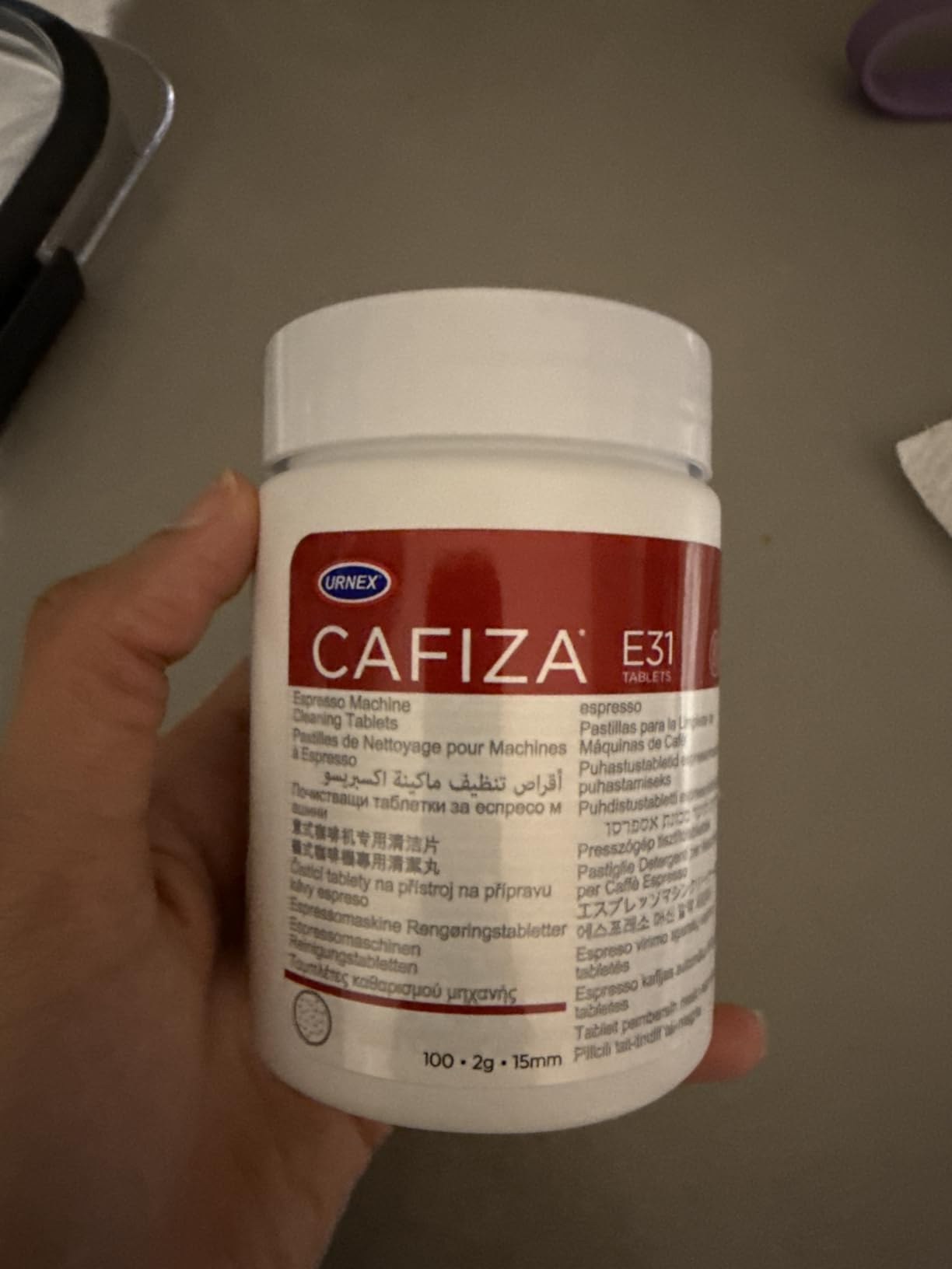Urnex Cafiza Professional Espresso Machine Cleaning Tablets, 100 Count customer photo 2
