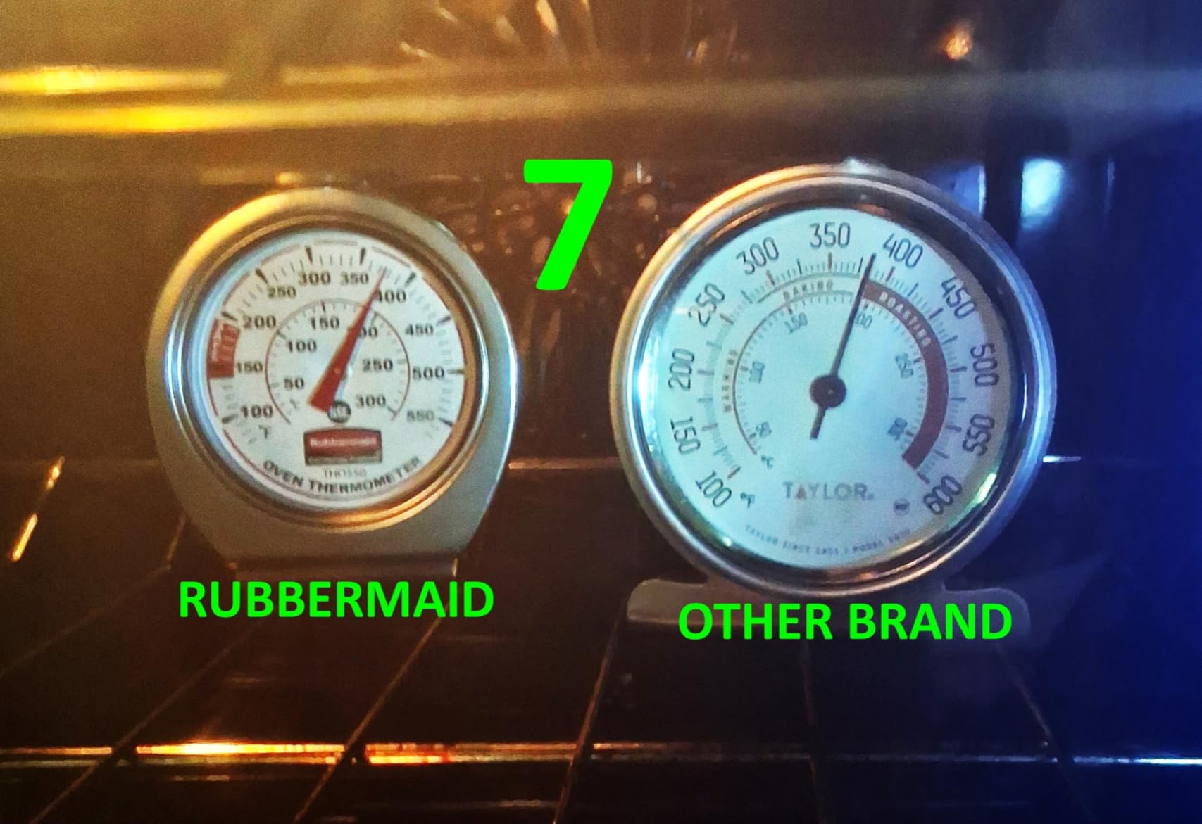 Rubbermaid Commercial Products Stainless Steel Monitoring Thermometer, Safe for Inside Oven/Grill/Smoker, 60-580°F Range, Easy to Read Food Thermometer For Food Resturant/Home Cooking customer photo 1