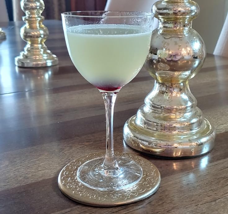 HISTORY COMPANY The Original Nick & Nora Crystal Coupette-Style Glass - Iconic 2-Piece Set of Vintage-Inspired Barware for Craft Cocktails (Gift Box Collection) customer photo 2