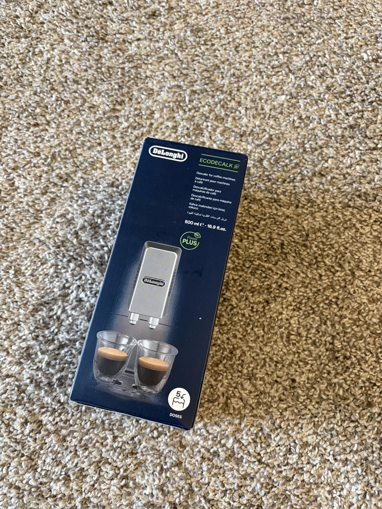 De'Longhi EcoDecalk Descaler, Universal Descaling Solution for Coffee & Espresso Machines, 16.90 oz (5 uses) customer photo 2