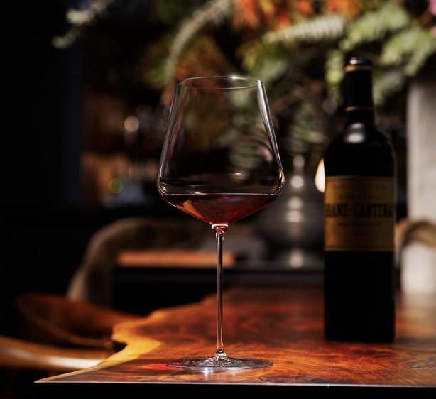 Zalto Bordeaux Glass - Hand-Blown European Crystal Stemware for Full-Bodied Red Wines - Austrian Craftsmanship, 9.1