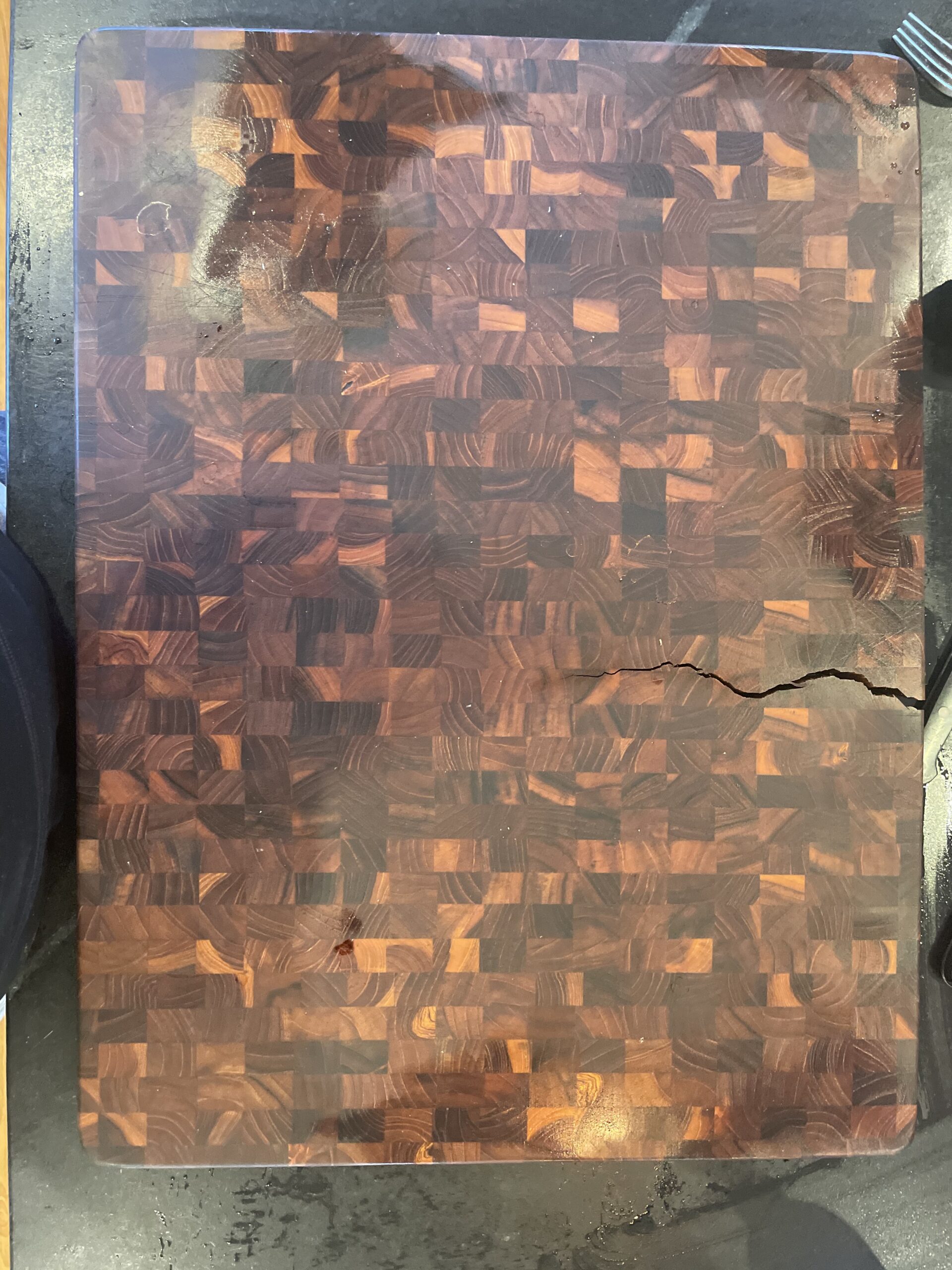 Teakhaus Butcher Block Cutting Board - Large Wooden Cutting Board - End Grain Wood, Knife Friendly - FSC Certified customer photo 2