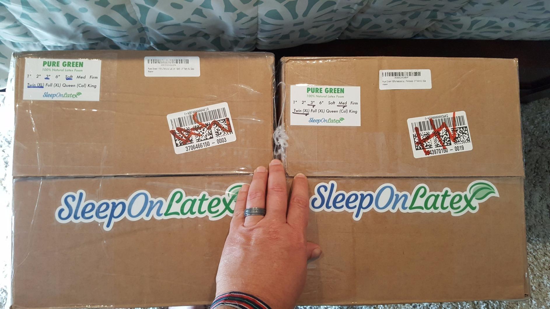 Pure Green Natural Latex Mattress Topper - Medium Firmness - 2 Inch - Queen Size (GOLS Certified Organic) customer photo 2