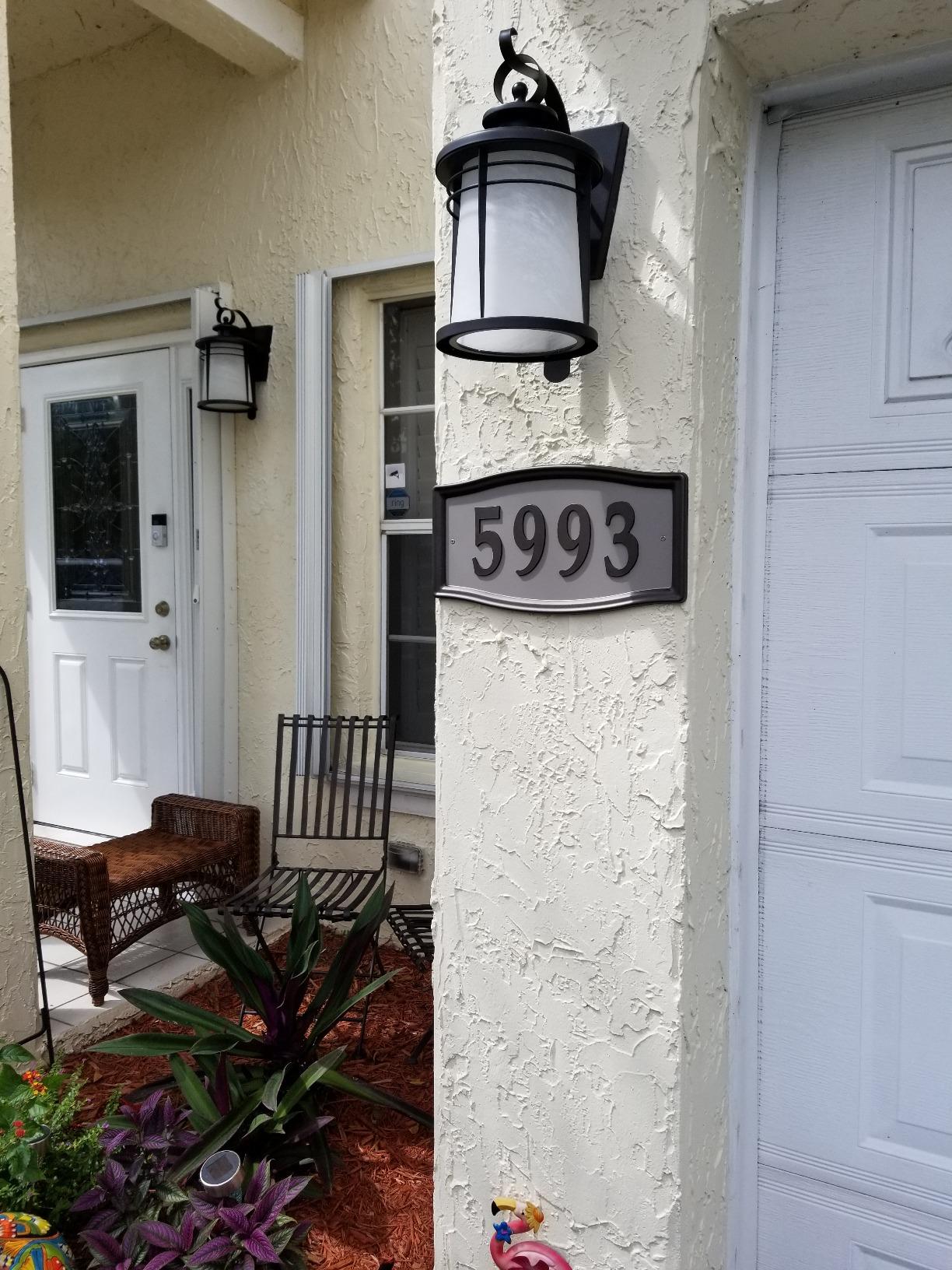 Whitehall Products Easy Street Address Sign Plaque, Bronze customer photo 2