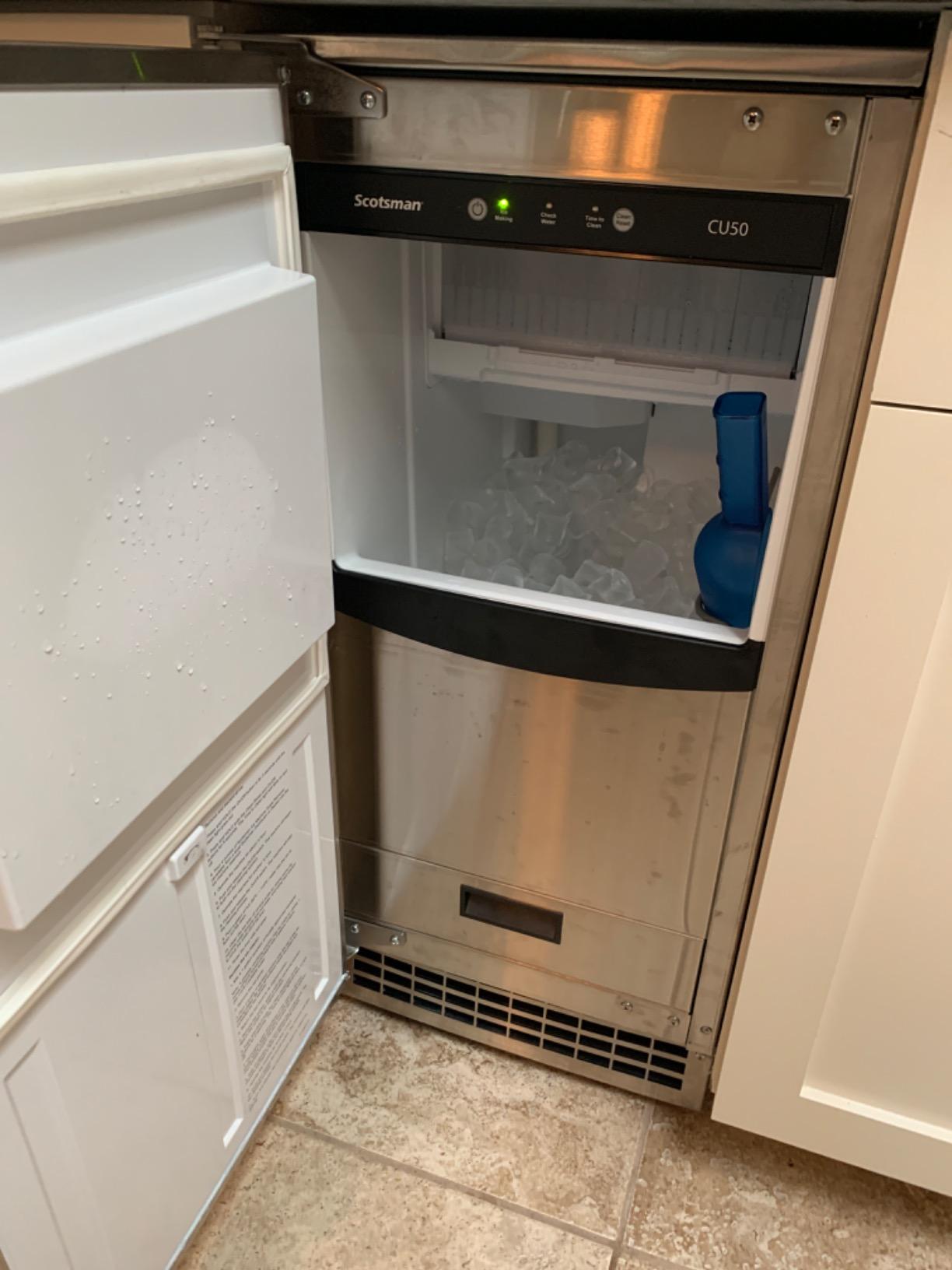 Scotsman CU50GA Undercounter Ice Maker, Gourmet Cube, Air Cooled, Gravity Drain with Cord, 115V/60/1-ph customer photo 2
