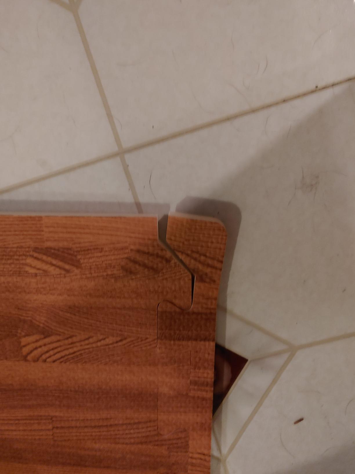 Forest Floor 3/8 Inch Thick Printed Foam Tiles, Premium Wood Grain Interlocking Foam Floor Mats, Anti-Fatigue Flooring - Stylish Flooring Solution customer photo 1