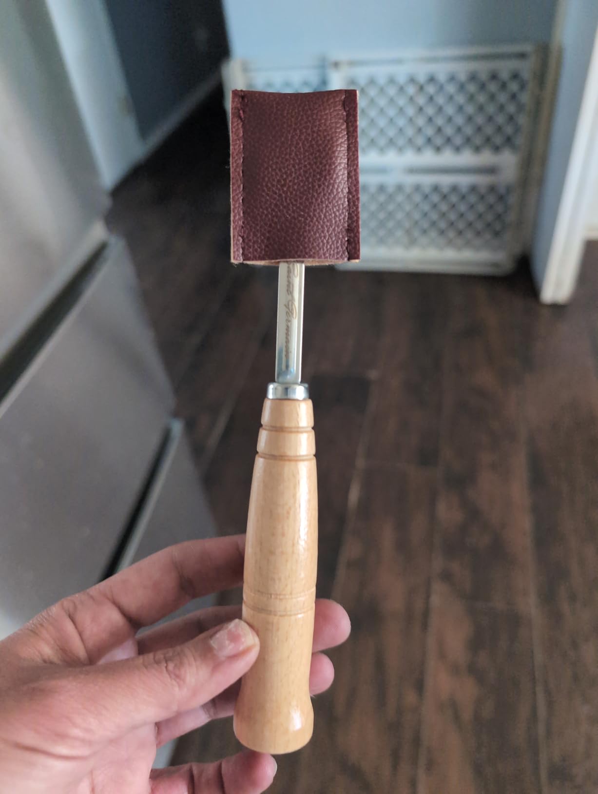 SAINT GERMAIN Premium Hand Crafted Bread Lame for Dough Scoring Knife, Lame Bread Tool for Sourdough Bread Slashing with 10 Blades Included with Replacement with Authentic Leather Protector Cover customer photo 2