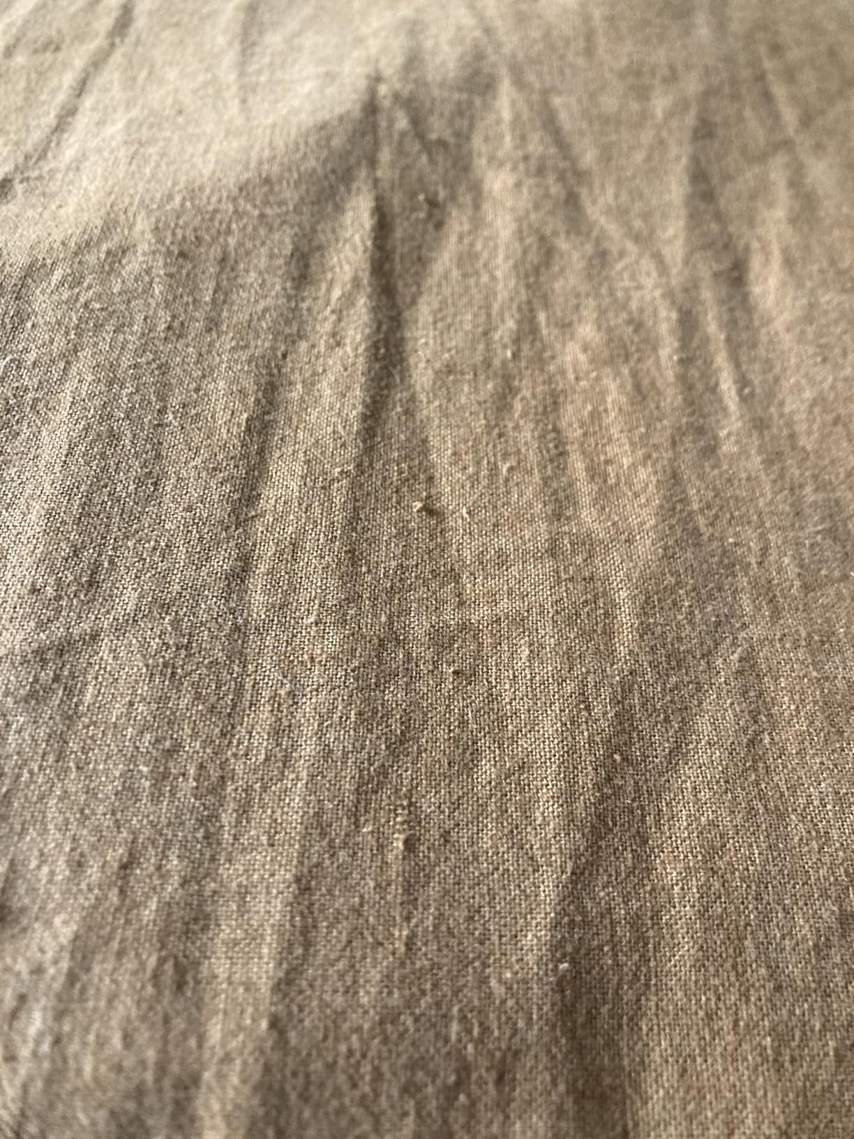 Simple&Opulence Belgian Linen Sheet Set Solid Color - 4 Pieces (1 Flat Sheet, 1 Fitted Sheet & 2 Pillowcases) Natural Flax Cotton Blend Soft Breathable Farmhouse Bedding - Full Size, Linen/Beige customer photo 2