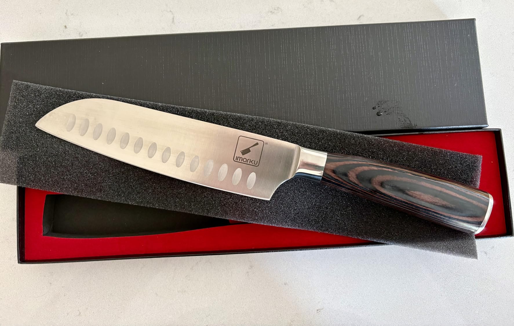 imarku Fillet Knife, German High Carbon Boning Knife, 6-Inch Stainless Steel Professional Grade Boning Fillet Knife for Fish, Pakkawood Handle customer photo 1