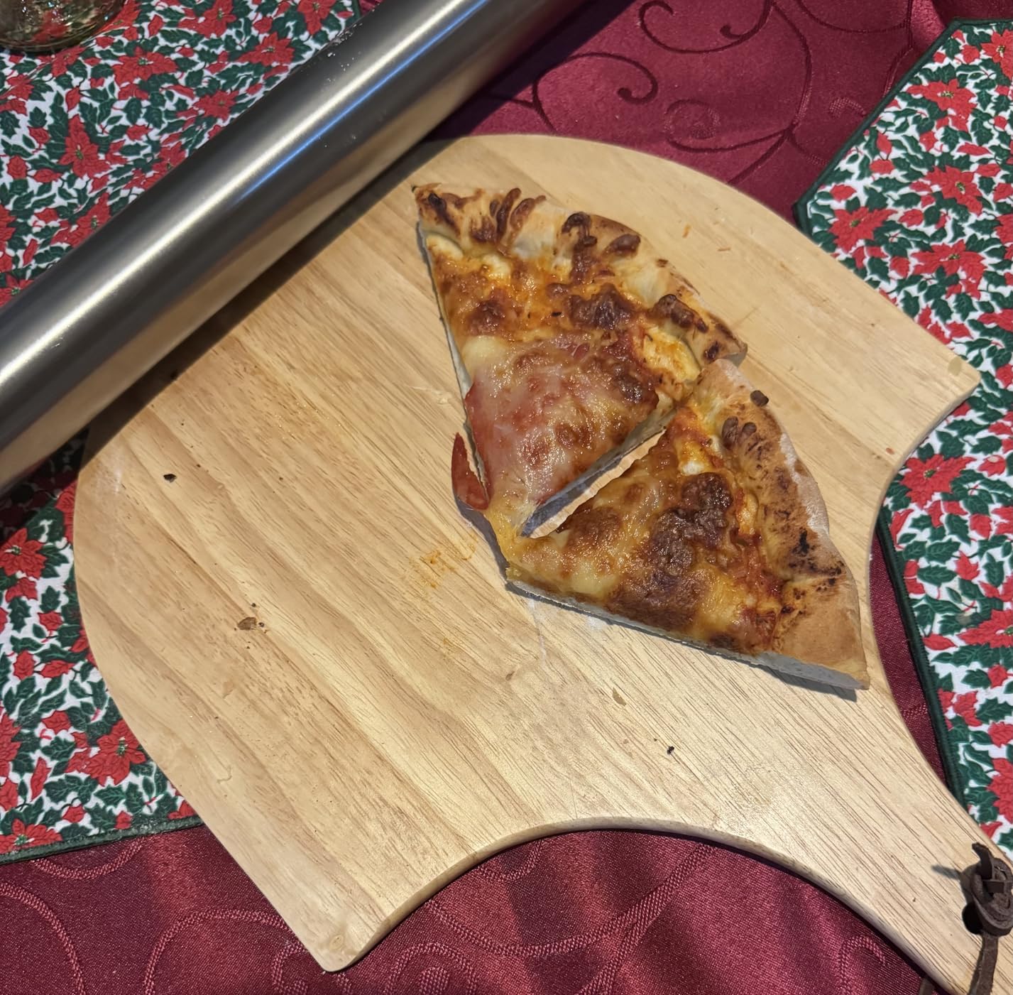 HANS GRILL PIZZA STONE | Rectangular Pizza Stone For Oven Baking & BBQ Grilling With Free Wooden Peel | Extra Large 15 x 12